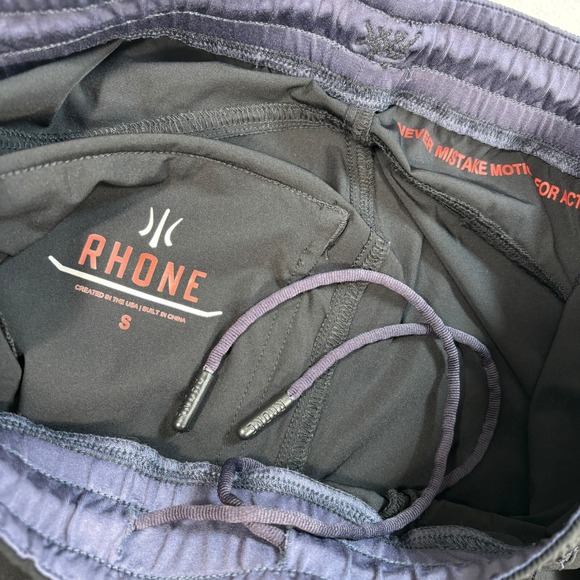 Rhone Torrent Pants Men's S Black Drawstring Performance Stretch Comfort Running - Picture 3 of 15